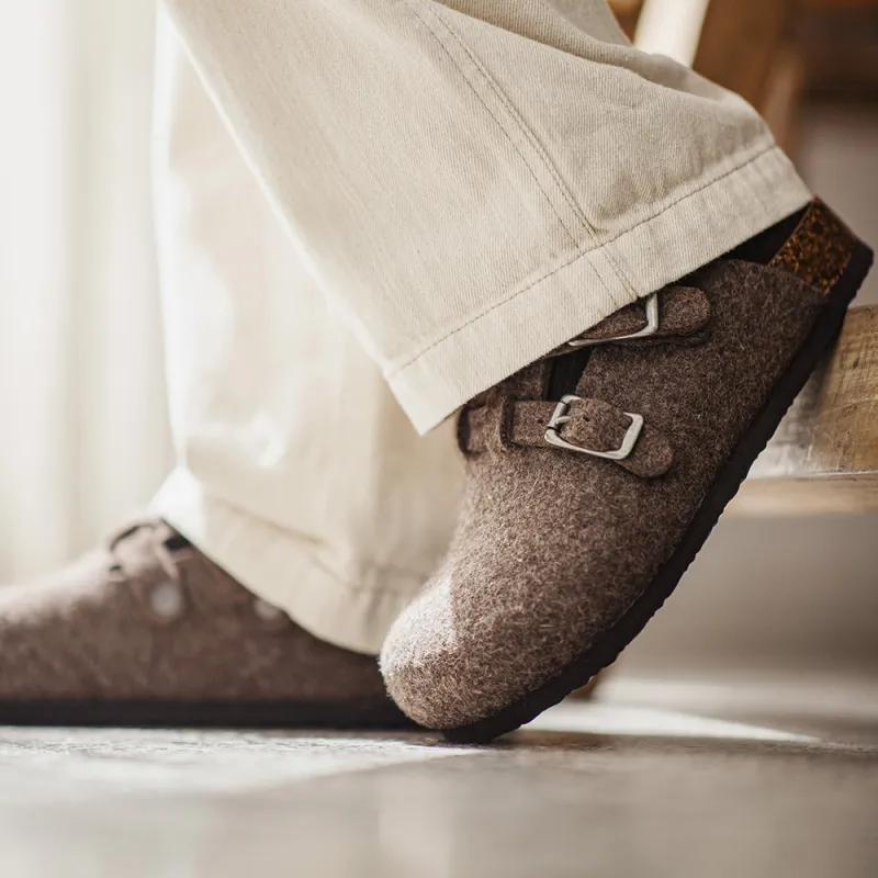 MADEN Closed Toe Slippers Men's Mocha-5