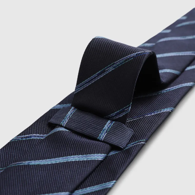 GOLDLION Mulberry Silk Ties Men's Royal Blue-18