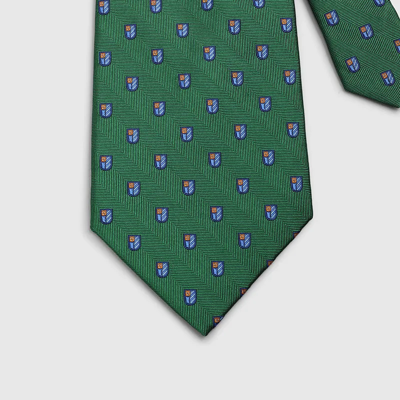 GOLDLION Mulberry Silk Ties Men's Green-3