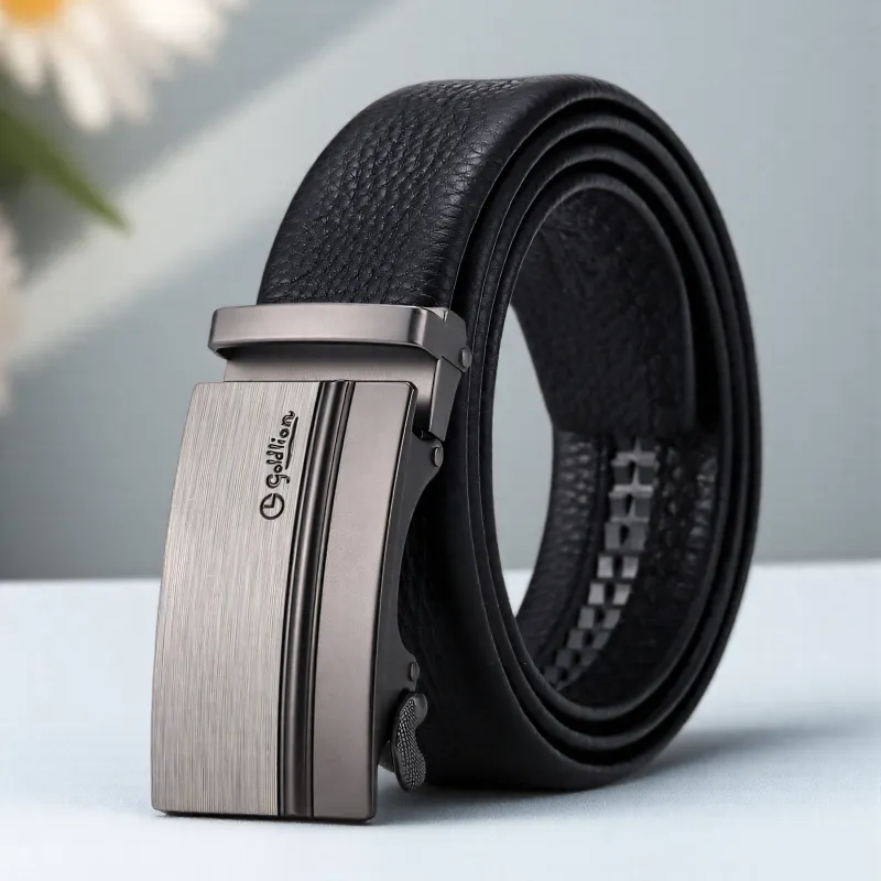GOLDLION Cow Leather Belts Men's Width 3.5cm-2