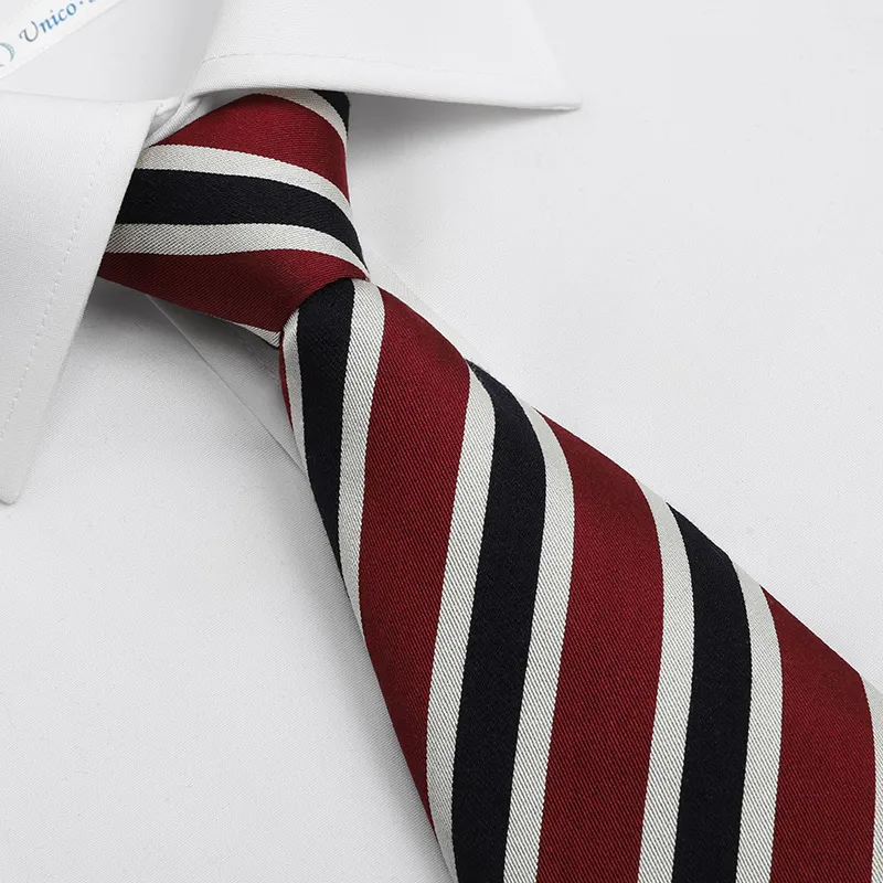 GOLDLION Mulberry Silk Ties Men's Red-1