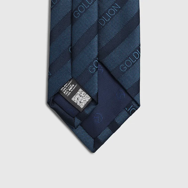 GOLDLION Polyester Ties Men's Blue-11