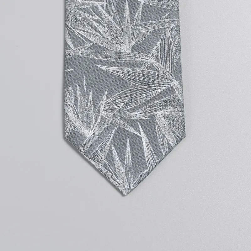 GOLDLION Polyester Ties Men's Gray/Navy Blue-11