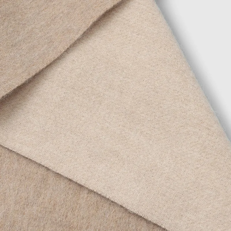 GOLDLION Wool Cashmere Knit Scarves Men's Apricot-3