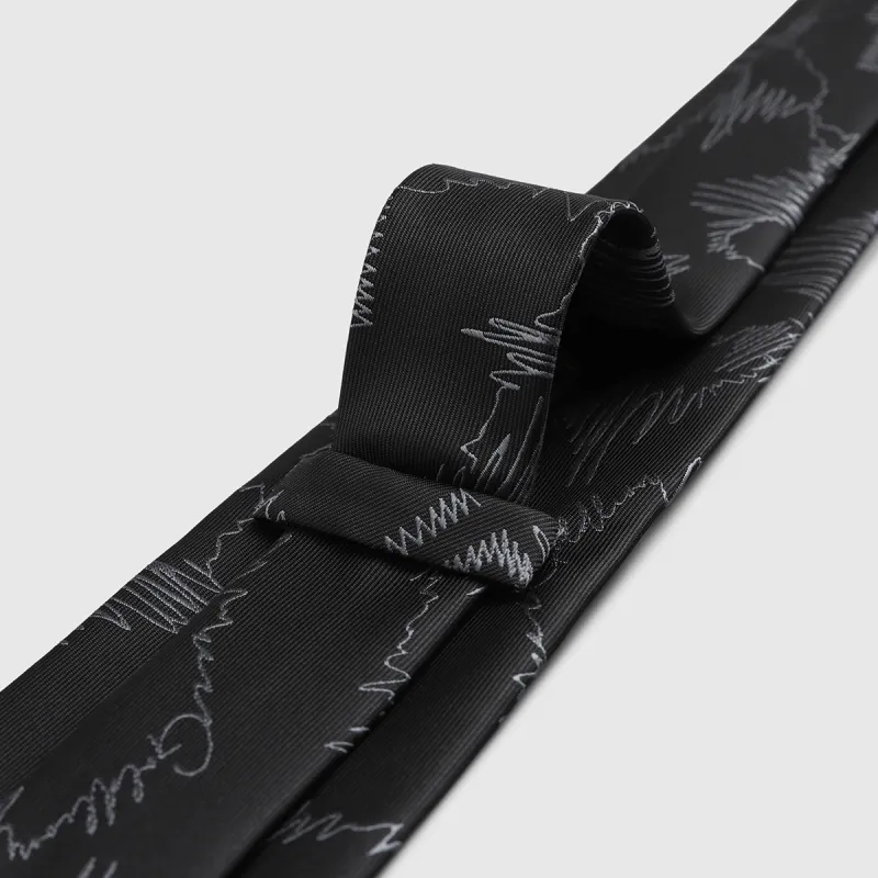 GOLDLION Polyester Ties Men's Blue-9