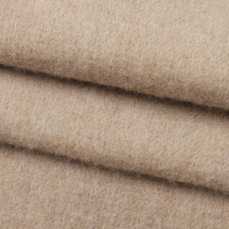 GOLDLION Wool Cashmere Knit Scarves Men's Apricot-4