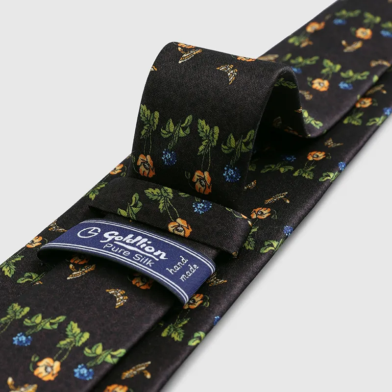 GOLDLION Mulberry Silk Ties Men's-9
