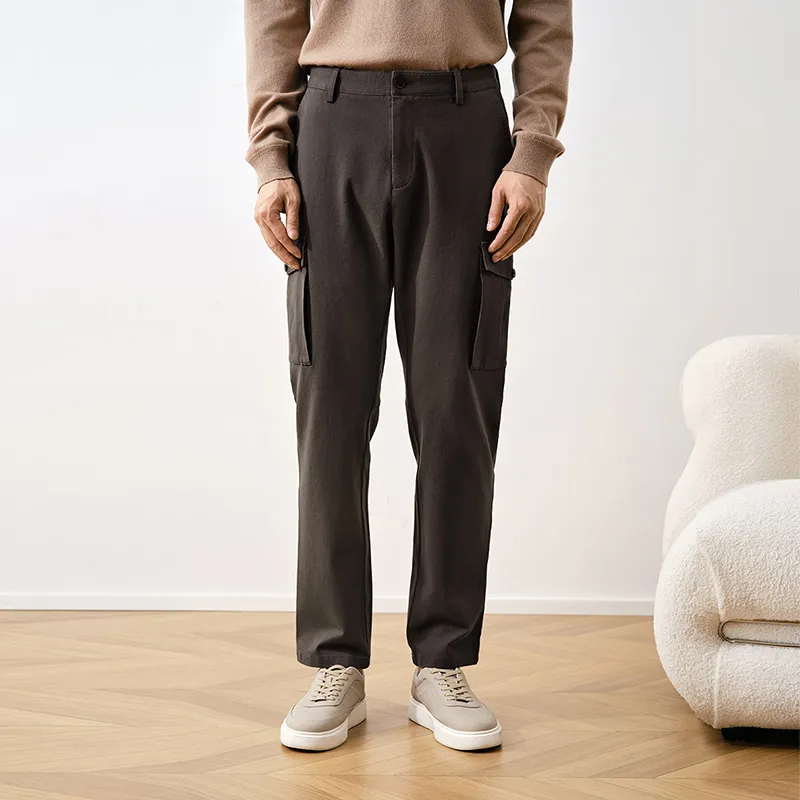 GOLDLION FW24 Straight Fit Elastic Cuff Cargo Pants Men's Multiple Colors-2