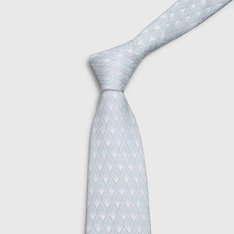 GOLDLION Polyester Ties Men's Light Gray-6
