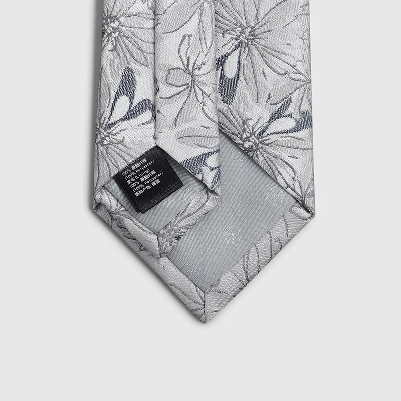 GOLDLION Polyester Ties Men's Blue Gray-19