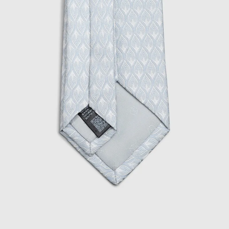 GOLDLION Polyester Ties Men's Light Gray-5