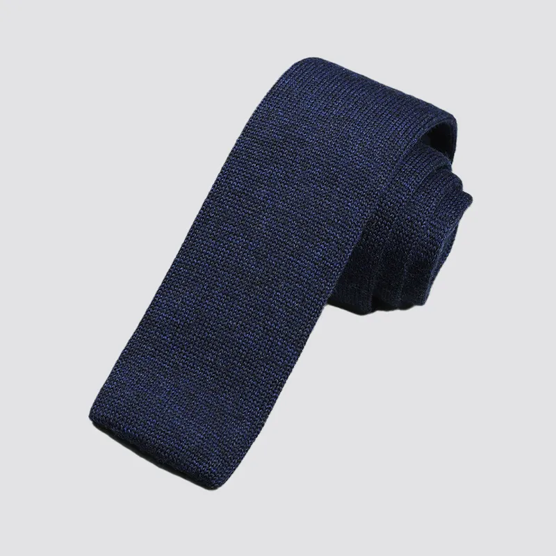 GOLDLION Sheep Wool Ties Men's Medium Blue-9