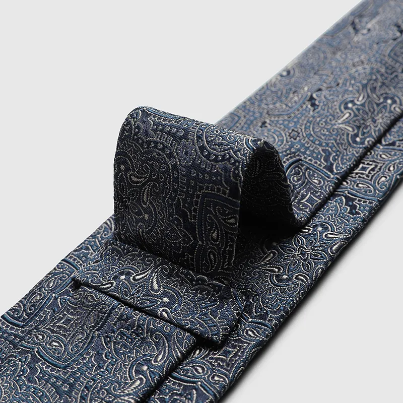 GOLDLION Mulberry Silk Ties Men's Royal Blue-5