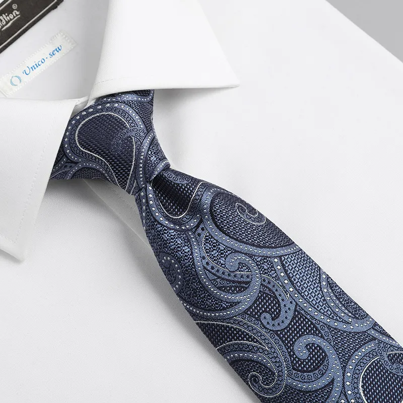 GOLDLION Mulberry Silk Ties Men's Royal Blue-11