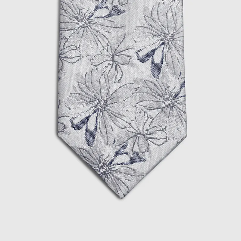 GOLDLION Polyester Ties Men's Blue Gray-17
