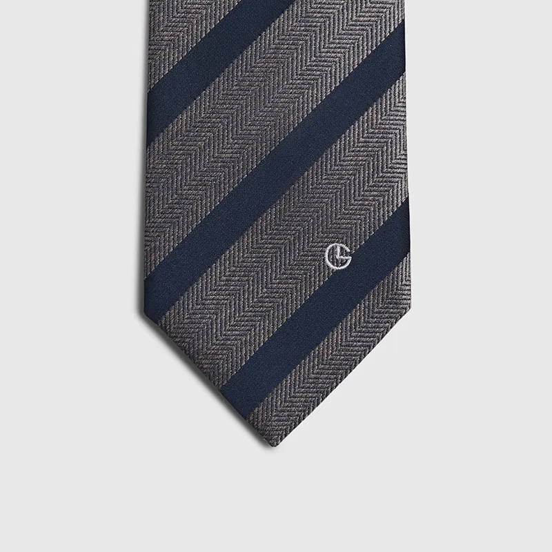 GOLDLION Polyester Ties Men's Blue-23