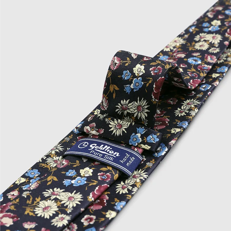 GOLDLION Mulberry Silk Ties Men's-3