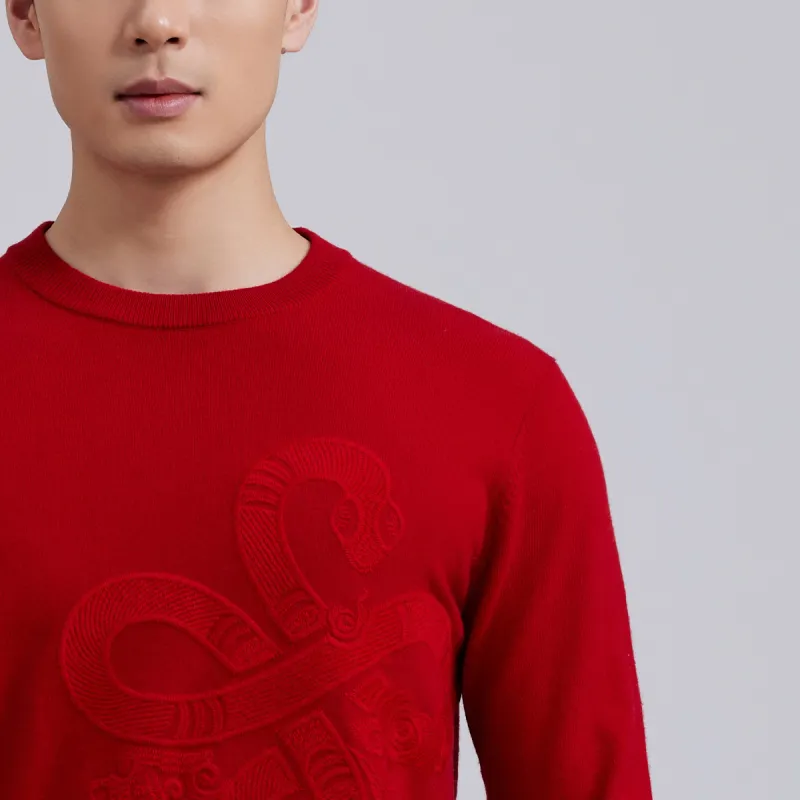 GOLDLION Sweaters Men Red 61-1