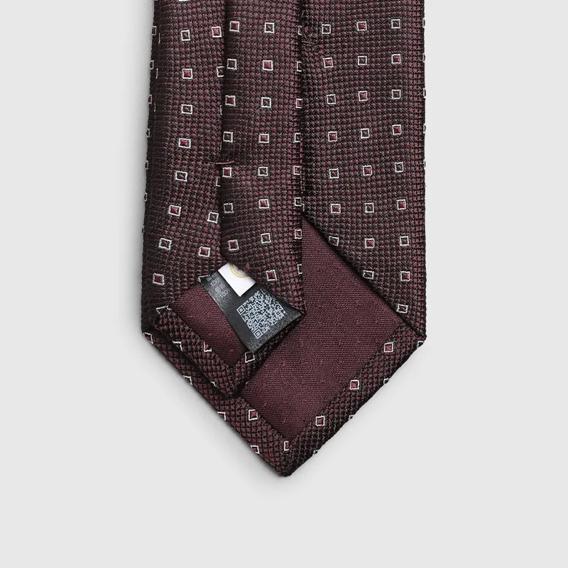 GOLDLION Mulberry Silk Ties Men's Burgundy-1