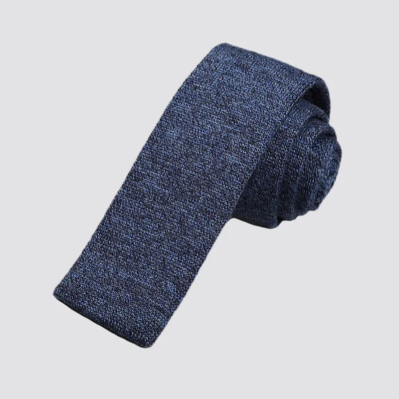 GOLDLION Sheep Wool Ties Men's Medium Blue-1