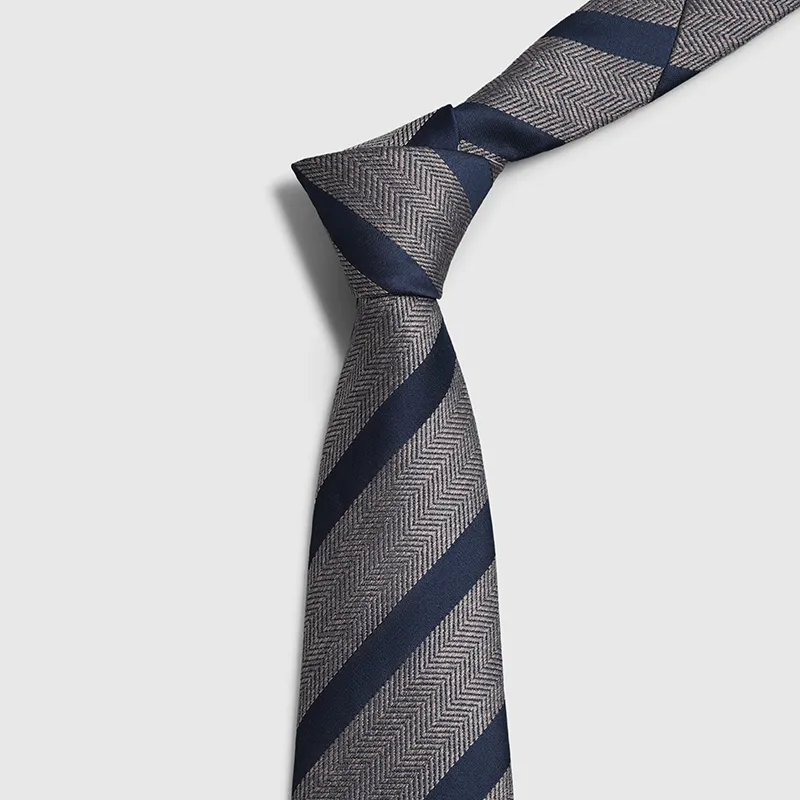 GOLDLION Polyester Ties Men's Blue-20