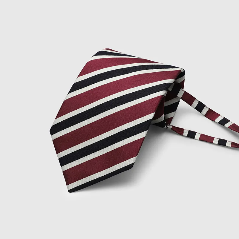 GOLDLION Mulberry Silk Ties Men's Red-3