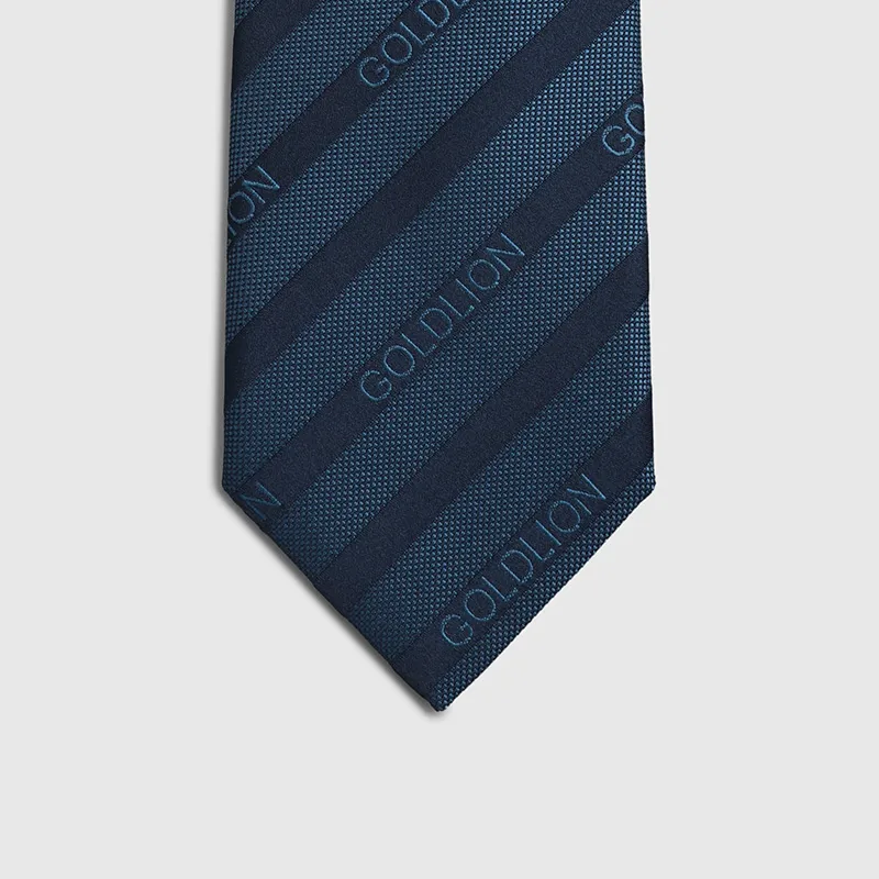 GOLDLION Polyester Ties Men's Blue-9