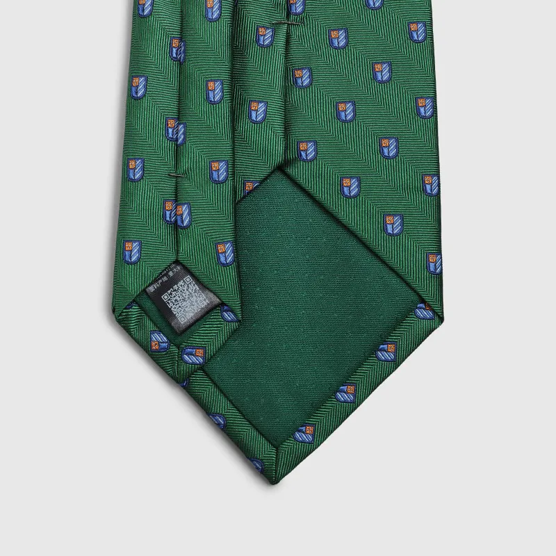 GOLDLION Mulberry Silk Ties Men's Green-4