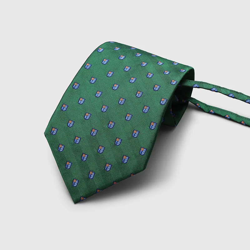 GOLDLION Mulberry Silk Ties Men's Green-6
