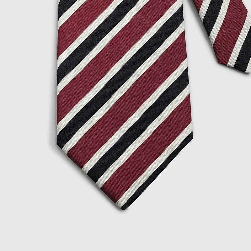 GOLDLION Mulberry Silk Ties Men's Red-5