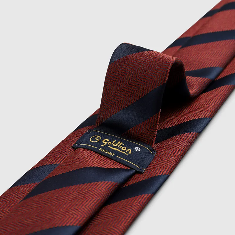 GOLDLION Polyester Ties Men's Blue-16