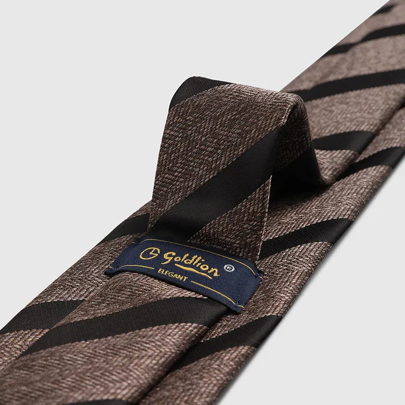 GOLDLION Polyester Ties Men's Blue-27