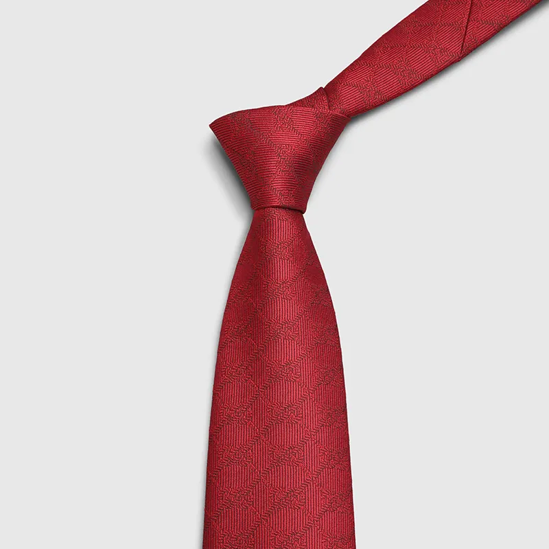 GOLDLION Polyester Ties Men's Red-2