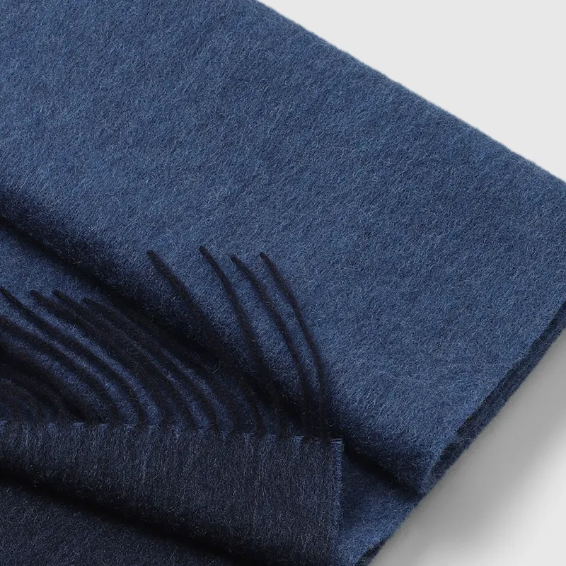 GOLDLION Knit Scarves Men's Royal Blue Burgundy Light Coffee-2