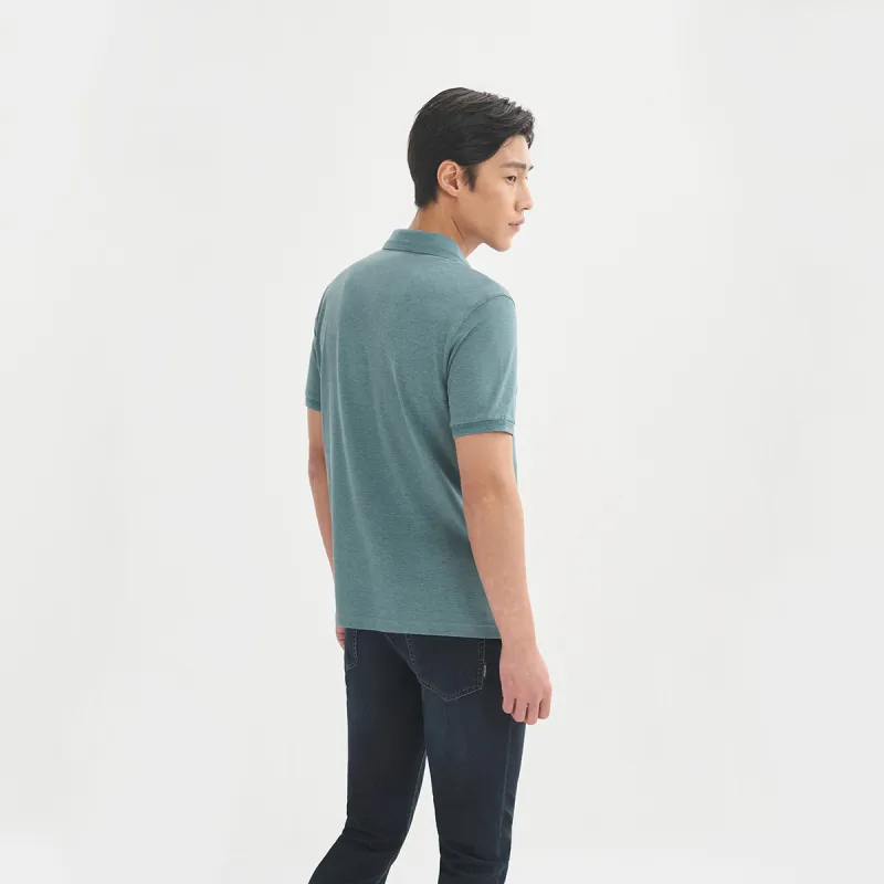 GOLDLION 23 Spring And Summer Polo Shirt Loose Fit With Micro Elasticity Men's Multiple Colors-4