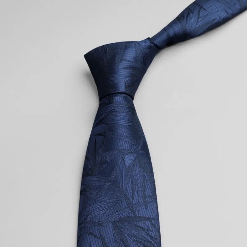 GOLDLION Polyester Ties Men's Gray/Navy Blue-4
