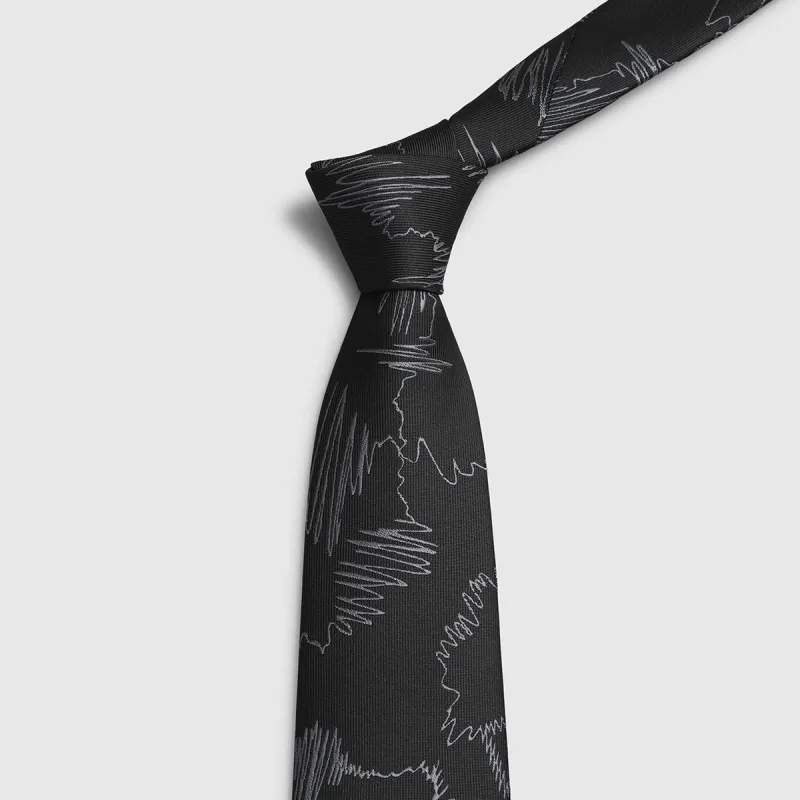 GOLDLION Polyester Ties Men's Blue-8