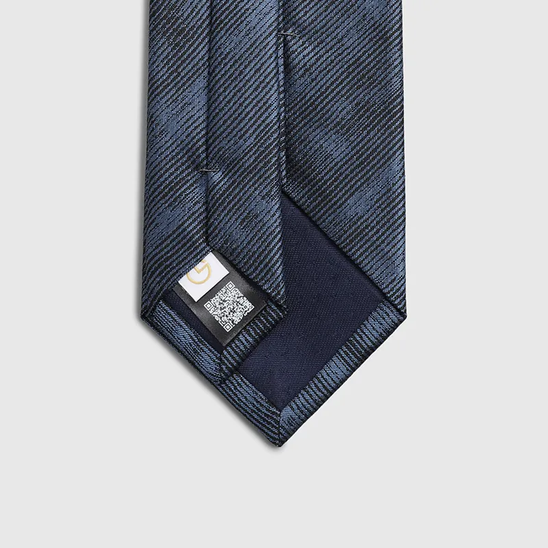 GOLDLION Mulberry Silk Ties Men's Gray Blue-13