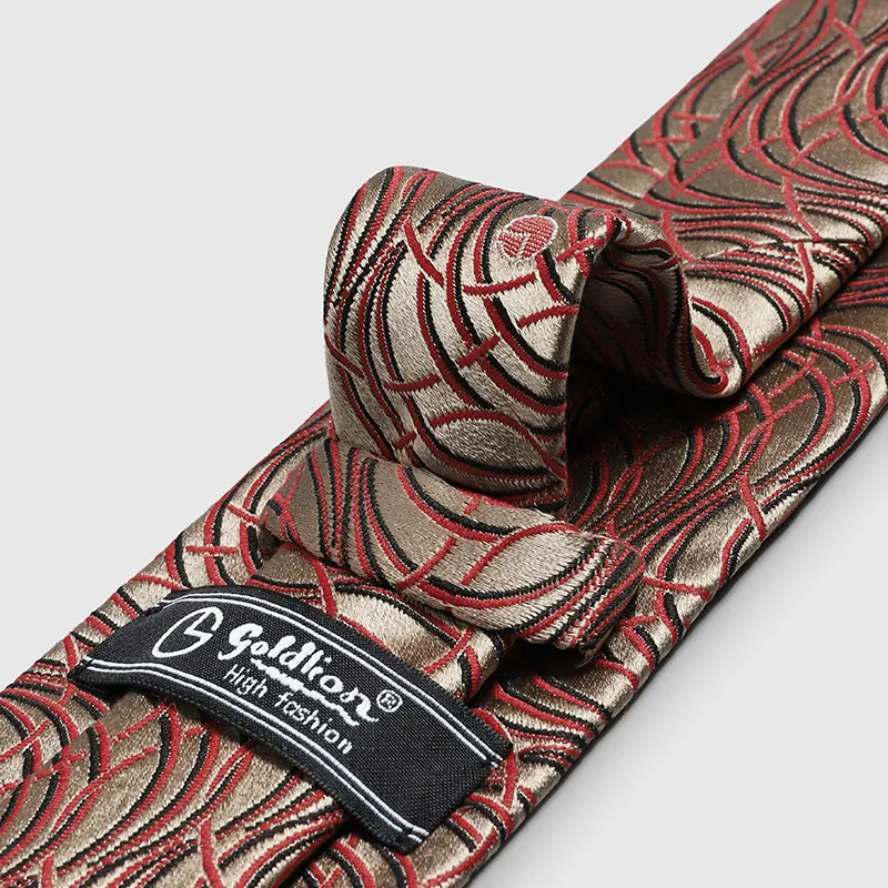 GOLDLION Mulberry Silk Ties Men's-9