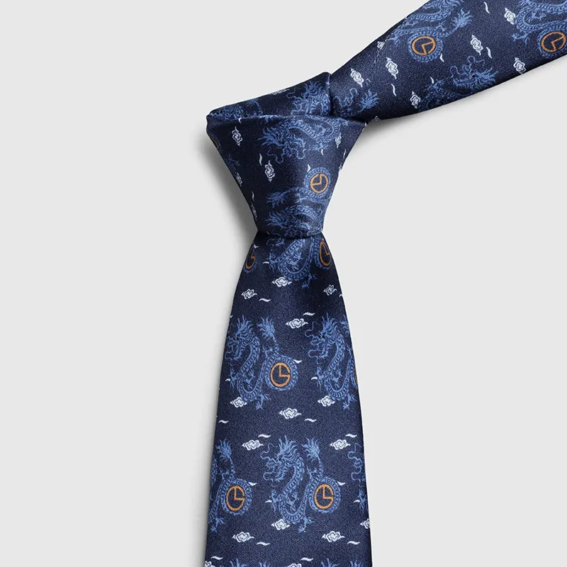 GOLDLION Tie Casual Business Interview Men's Red Blue Two Colors-2