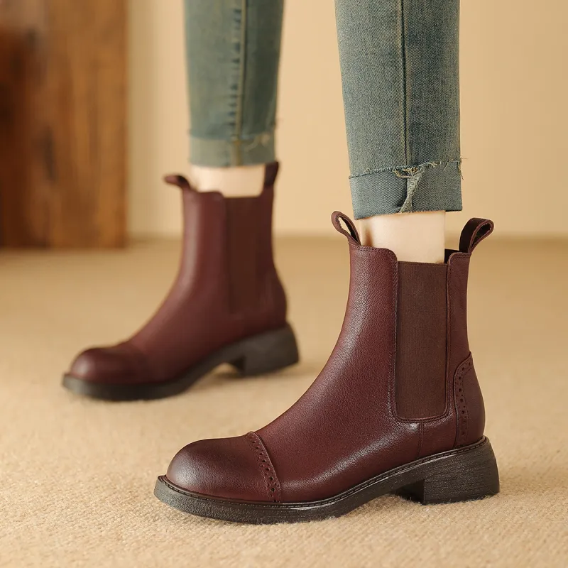 BOSSSUNWEN Short Chelsea Boots 4.5cm Women's-11