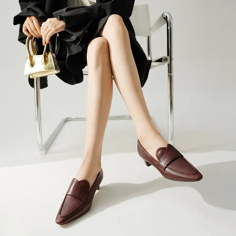 BOSSSUNWEN High Heels Women's Black, Dark Brown-5