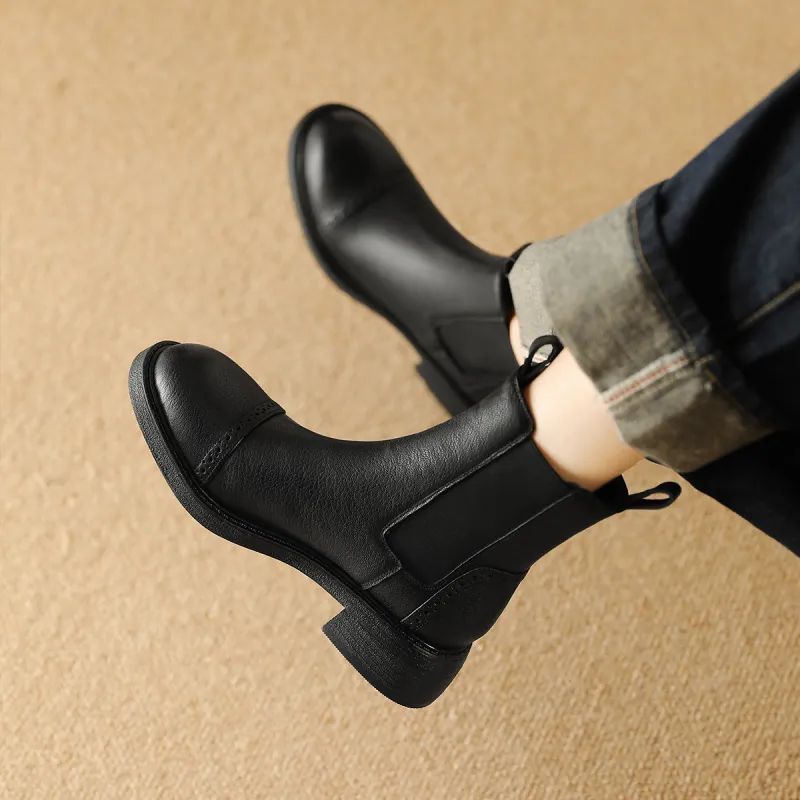 BOSSSUNWEN Short Chelsea Boots 4.5cm Women's-5