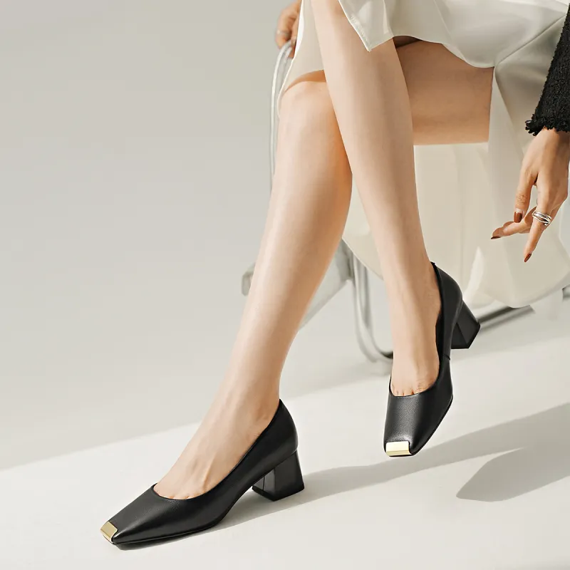 BOSSSUNWEN Women's Casual Shoes 5.3cm Women's Black-5