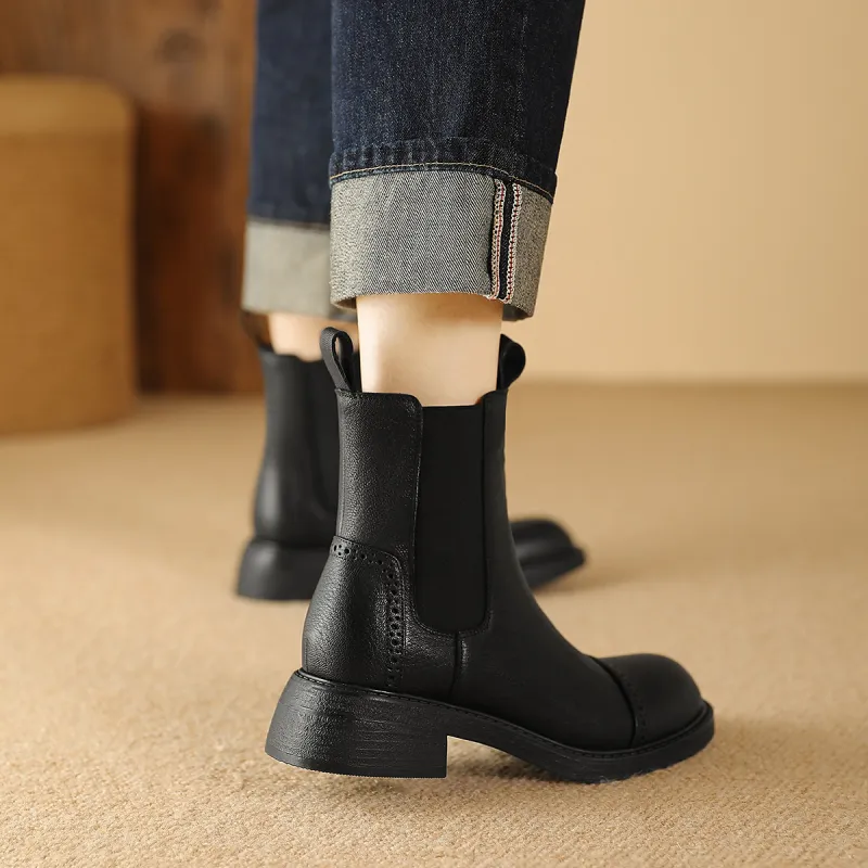 BOSSSUNWEN Short Chelsea Boots 4.5cm Women's-4