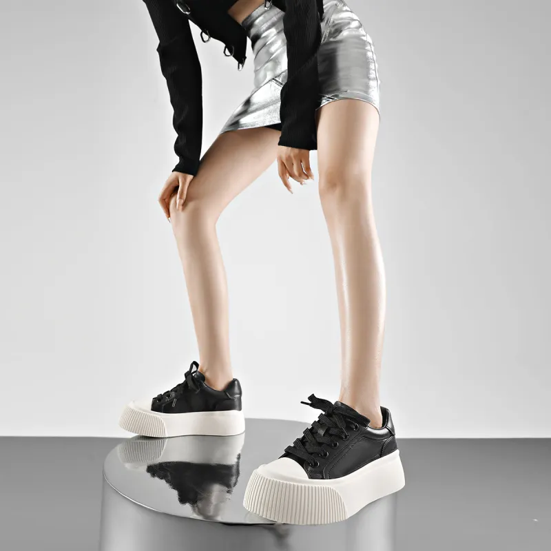 BOSSSUNWEN Slip Resistant Low Top Skateboard Shoes Women's-16