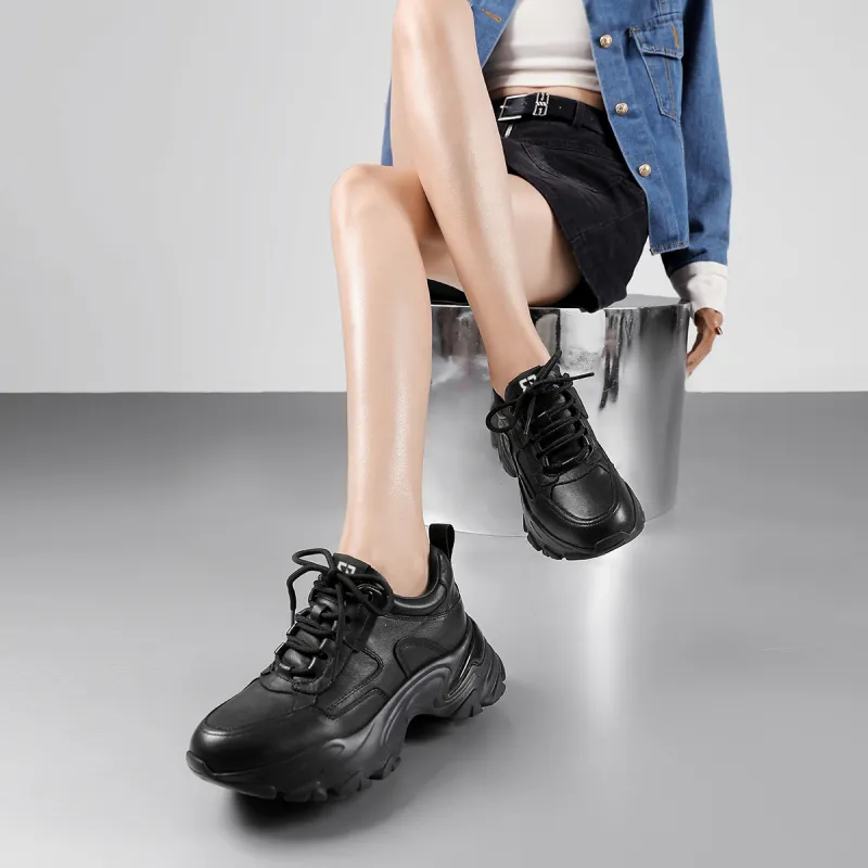 BOSSSUNWEN Low-Top Chunky Sneakers Women's-5