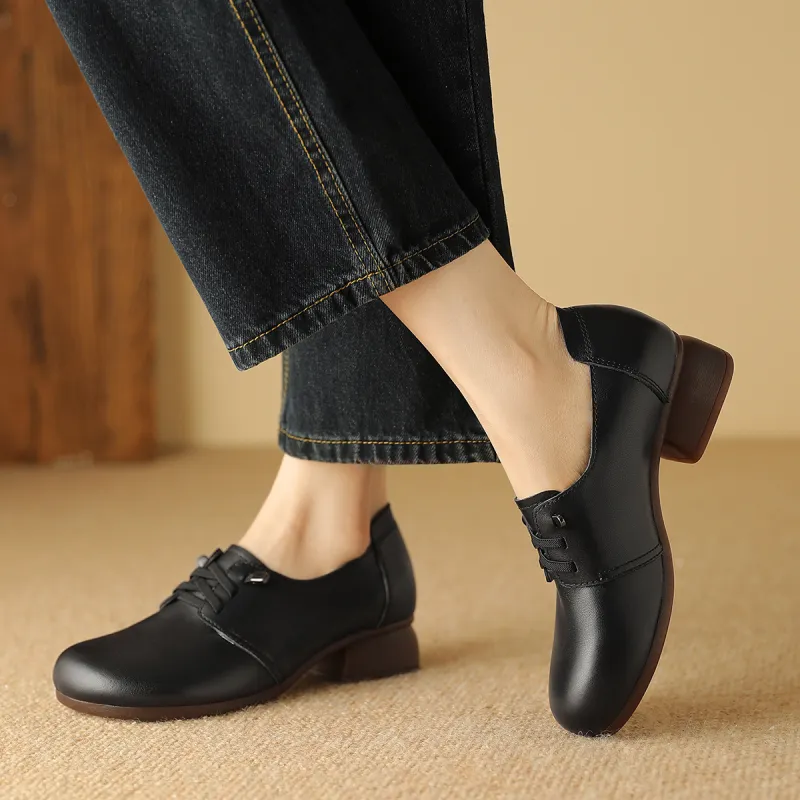 BOSSSUNWEN Women's Casual Shoes 3.5cm Women's Black-6