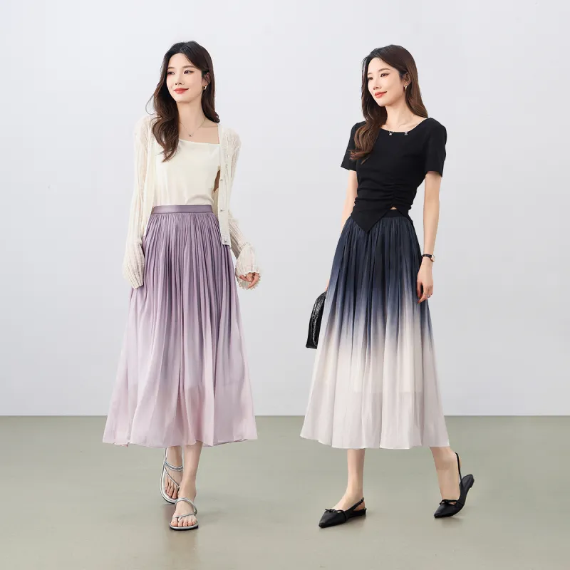 SENTUBILA Casual Long Skirt Women's-9