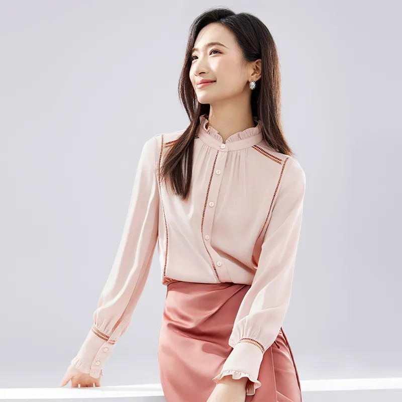 SENTUBILA Shirt Women's Soft Pink-3